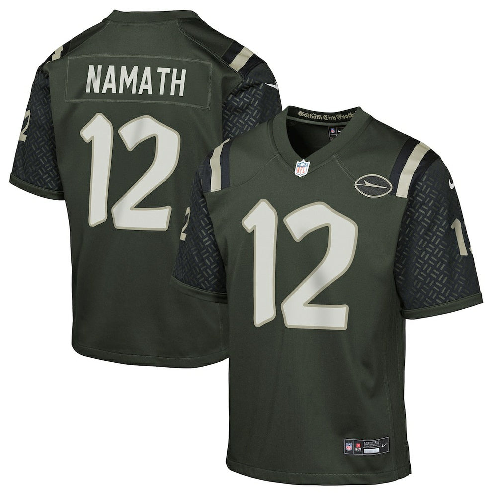 Joe Namath New York Jets Youth 2025 Rivalries Collection Retired Player Game Jersey - Gotham Green online