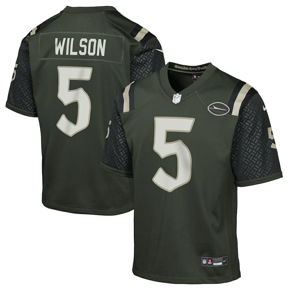 Garrett Wilson New York Jets Youth 2025 Rivalries Collection Game Jersey - Gotham Green for sale