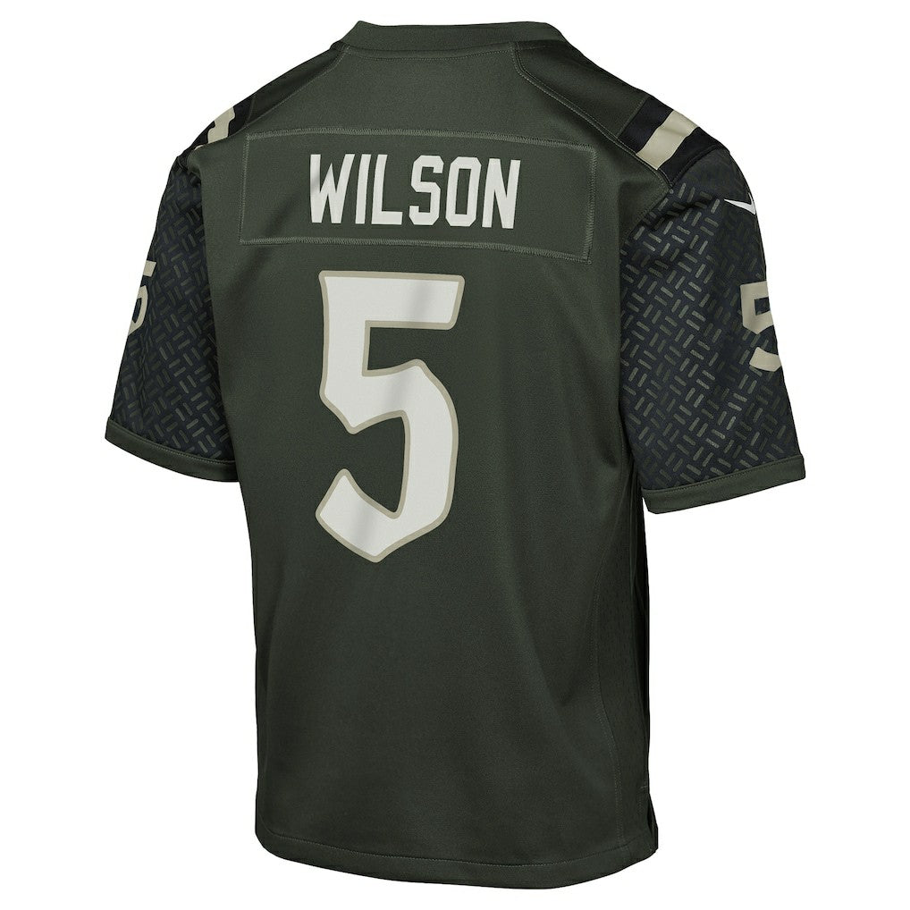 Garrett Wilson New York Jets Youth 2025 Rivalries Collection Game Jersey - Gotham Green for sale