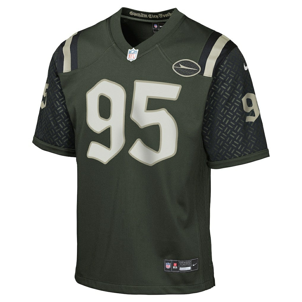 Quinnen Williams New York Jets Youth 2025 Rivalries Collection Game Jersey - Gotham Green for sale
