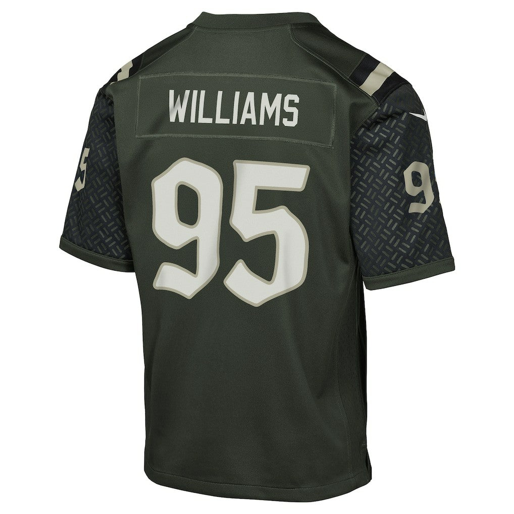 Quinnen Williams New York Jets Youth 2025 Rivalries Collection Game Jersey - Gotham Green for sale