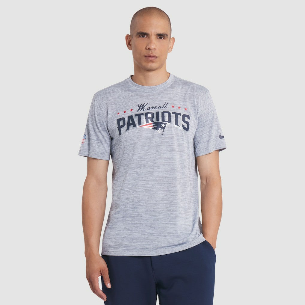 New England Patriots 2025 Rivalries Collection Sideline Velocity Dri-FIT T-Shirt - Silver outlet
