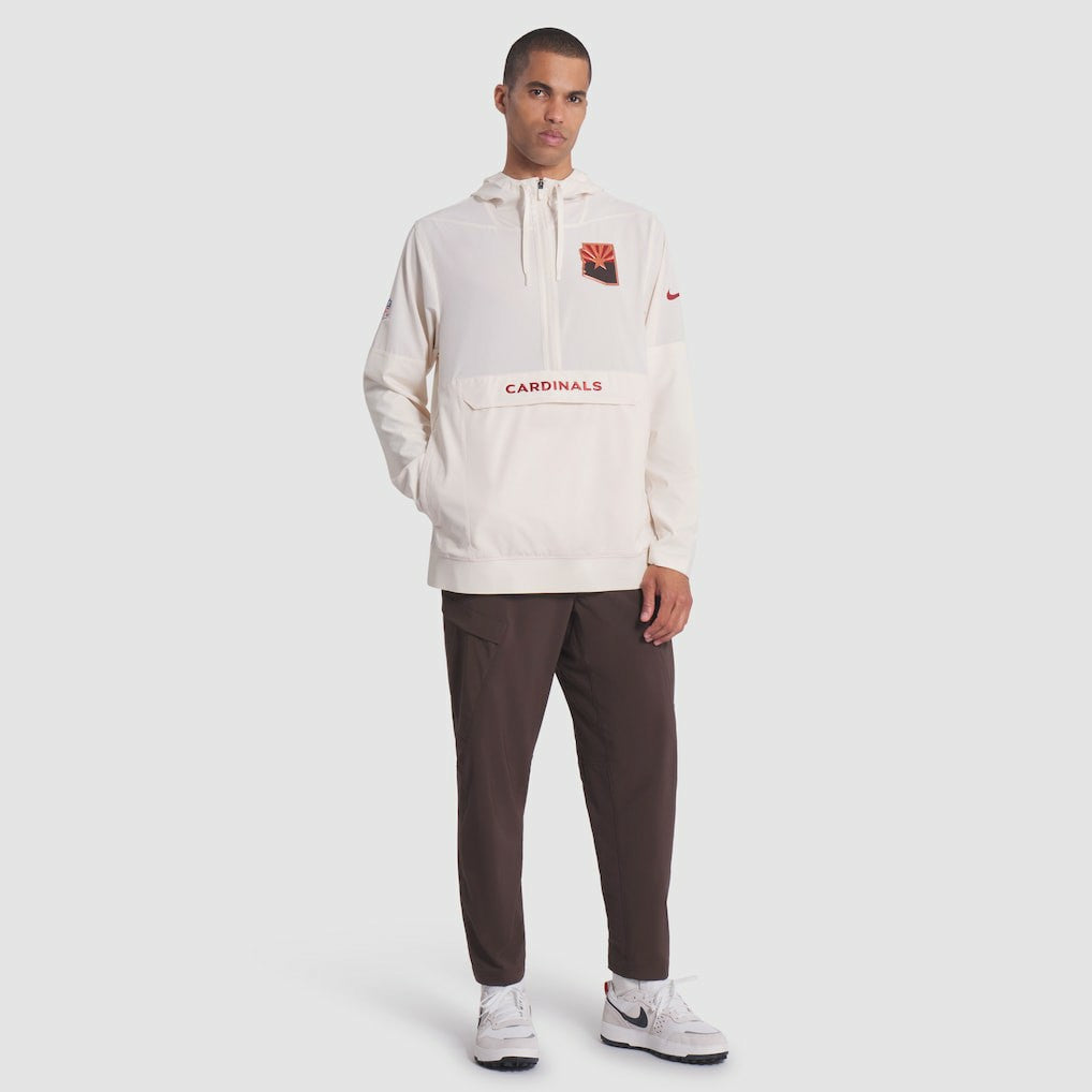 Arizona Cardinals 2025 Rivalries Collection Sideline Anorak Half-Zip Hoodie Jacket - Natural for sale