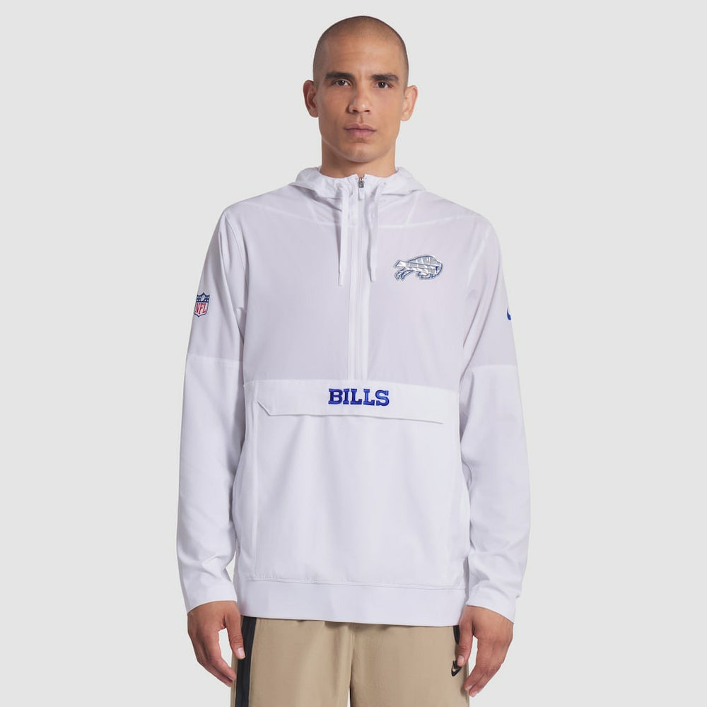 Buffalo Bills 2025 Rivalries Collection Sideline Anorak Half-Zip Hoodie Jacket - White cheap