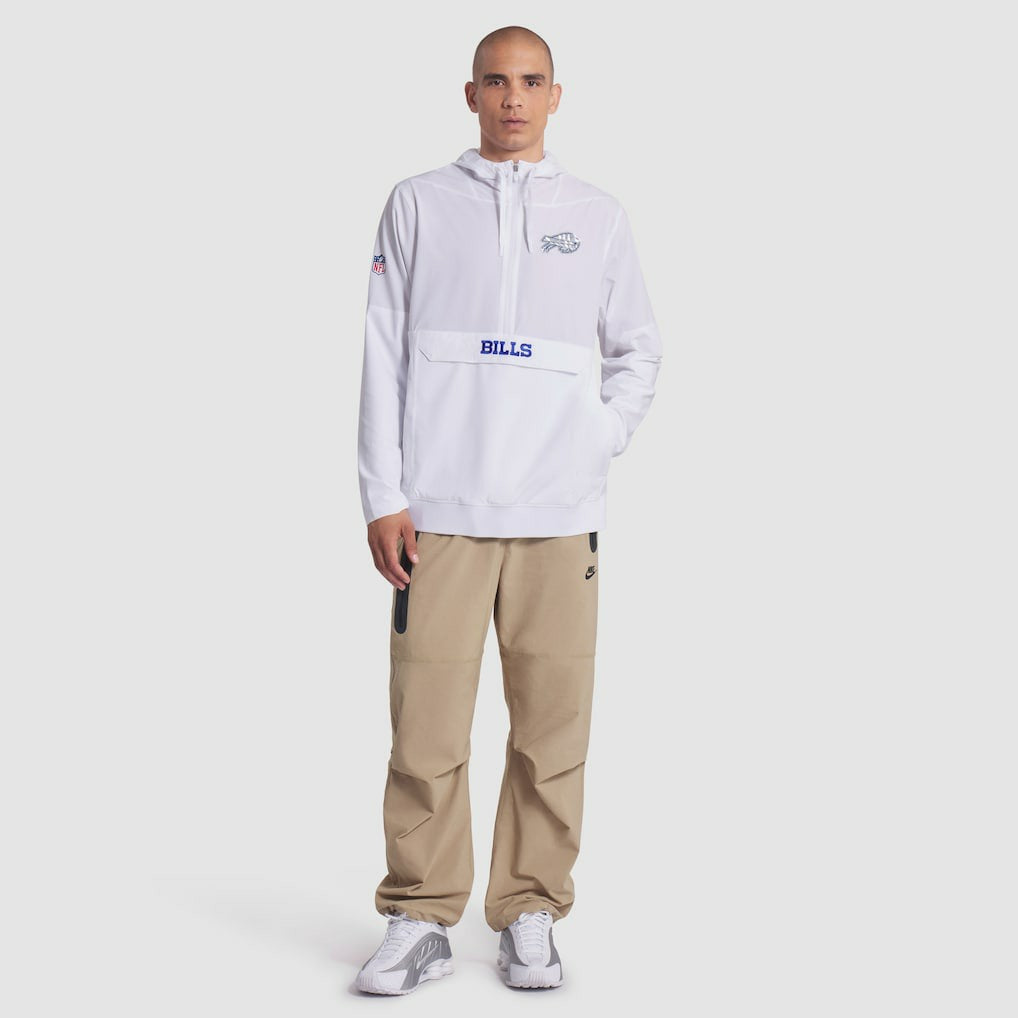 Buffalo Bills 2025 Rivalries Collection Sideline Anorak Half-Zip Hoodie Jacket - White cheap