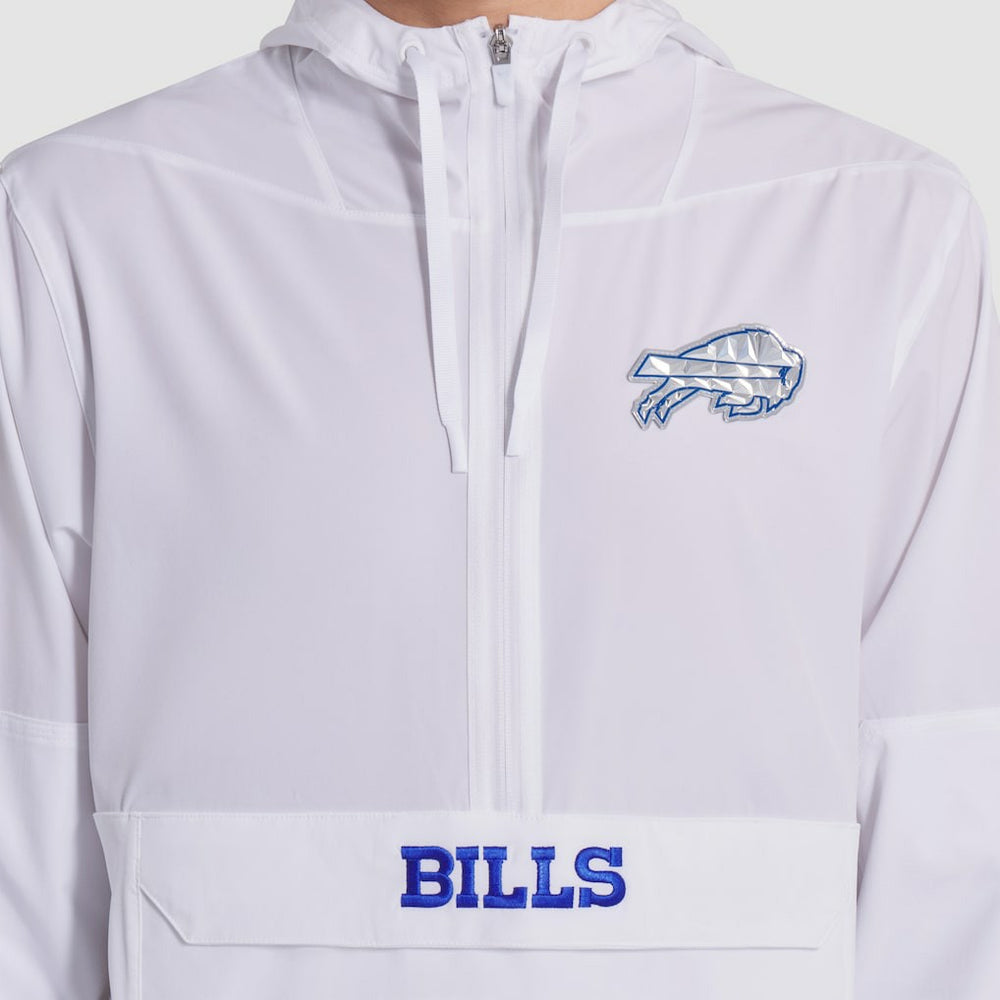 Buffalo Bills 2025 Rivalries Collection Sideline Anorak Half-Zip Hoodie Jacket - White cheap