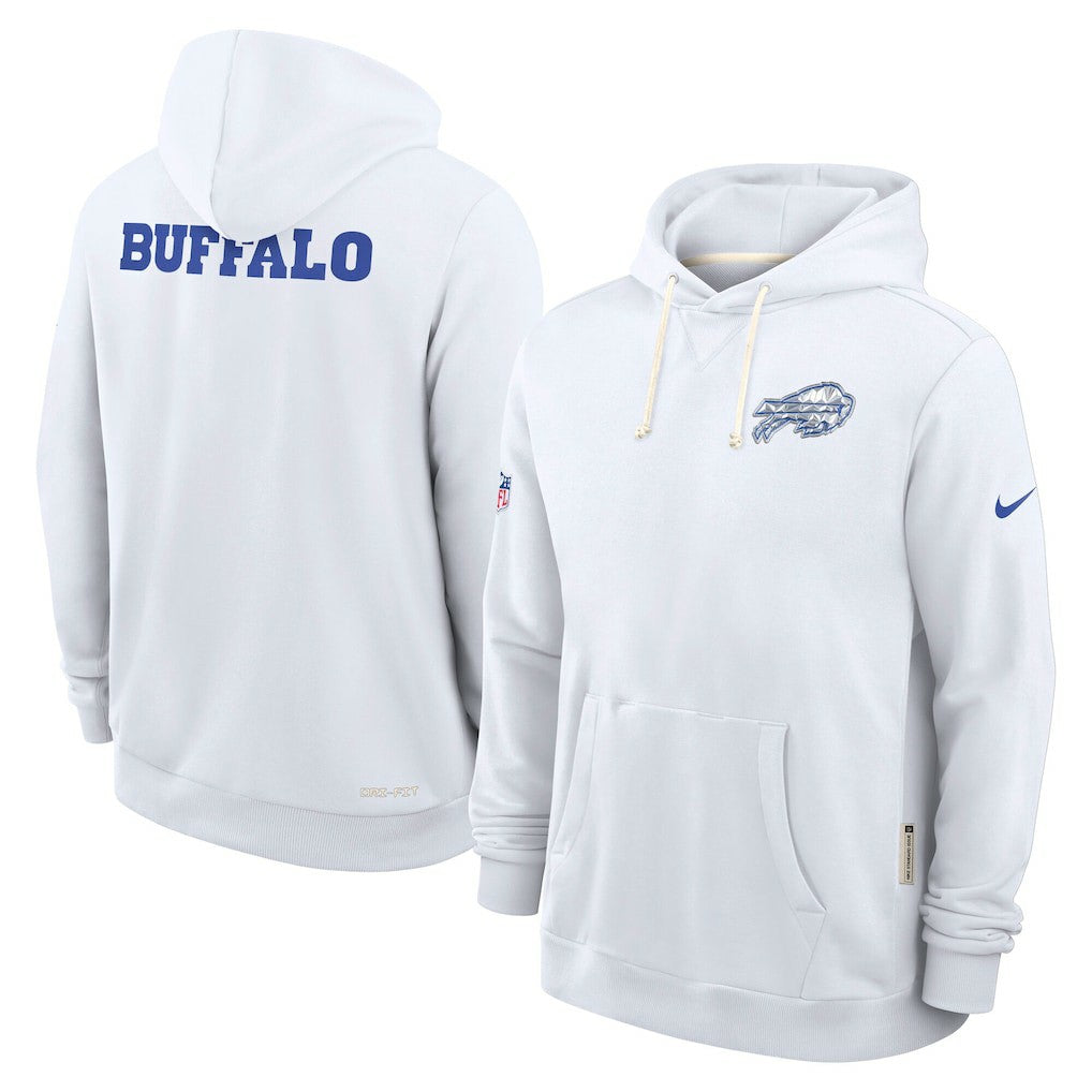 Buffalo Bills 2025 Rivalries Collection Standard Issue Sideline Dri-FIT Hoodie - White on sale