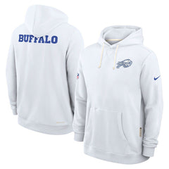 Buffalo Bills 2025 Rivalries Collection Standard Issue Sideline Dri-FIT Hoodie - White on sale