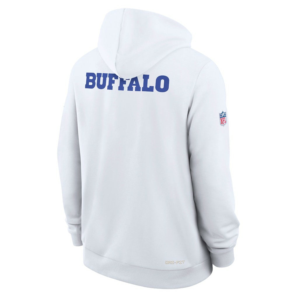 Buffalo Bills 2025 Rivalries Collection Standard Issue Sideline Dri-FIT Hoodie - White on sale