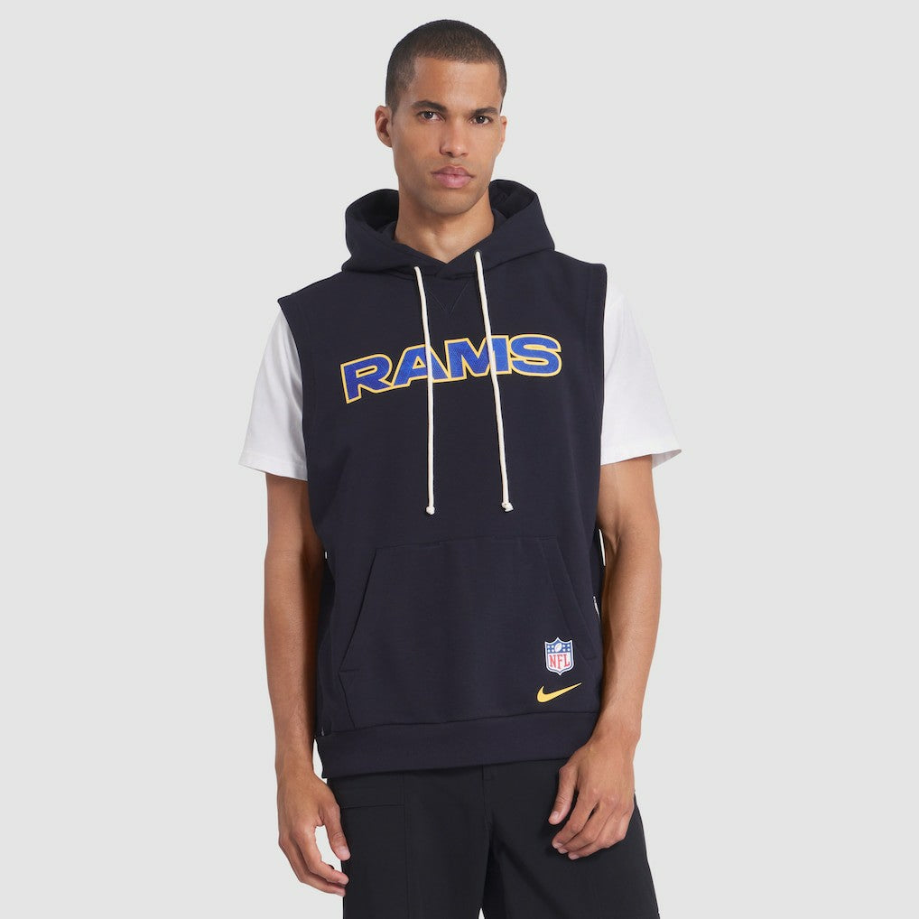 Los Angeles Rams 2025 Rivalries Collection Standard Issue Sideline Dri-FIT Sleeveless Hoodie - Midnight Blue discount