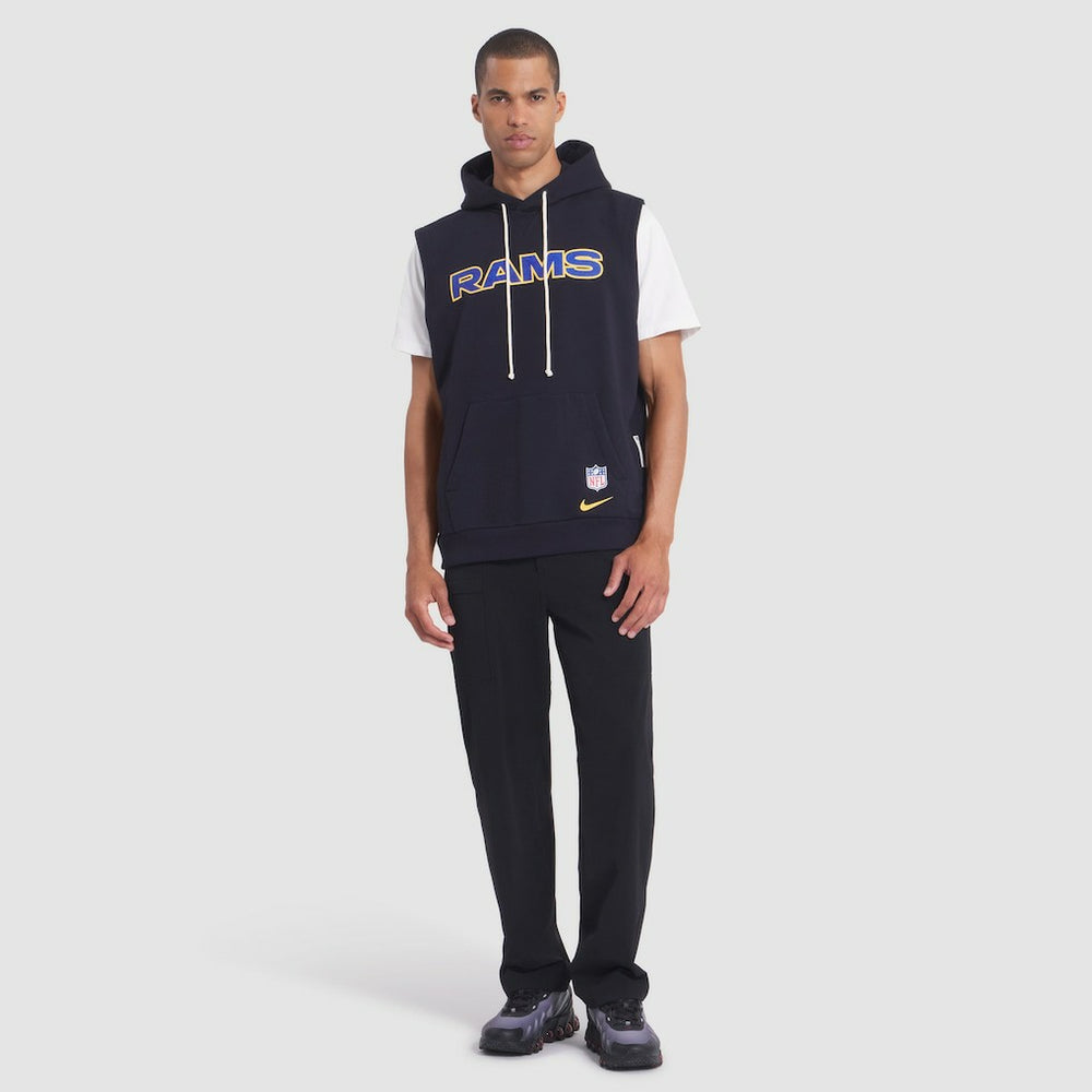 Los Angeles Rams 2025 Rivalries Collection Standard Issue Sideline Dri-FIT Sleeveless Hoodie - Midnight Blue discount
