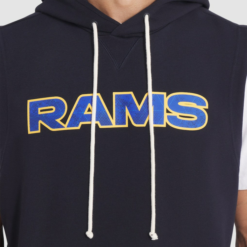 Los Angeles Rams 2025 Rivalries Collection Standard Issue Sideline Dri-FIT Sleeveless Hoodie - Midnight Blue discount