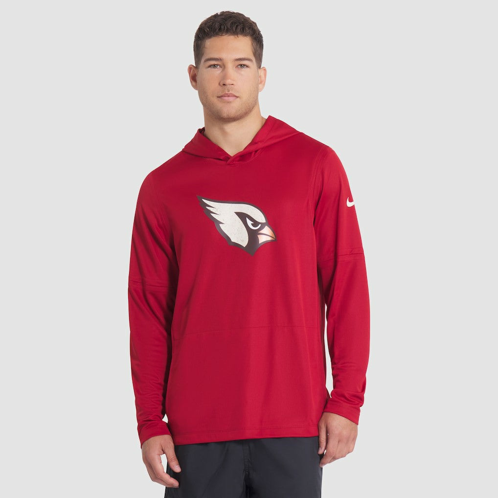 Arizona Cardinals 2025 Rivalries Collection Sideline Dri-FIT Long Sleeve Hoodie T-Shirt - Red on sale