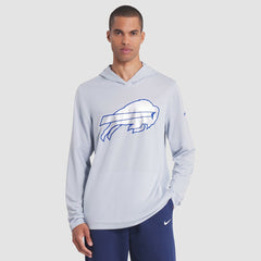 Buffalo Bills 2025 Rivalries Collection Sideline Dri-FIT Long Sleeve Hoodie T-Shirt - Silver outlet