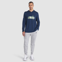 Seattle Seahawks 2025 Rivalries Collection Sideline Dri-FIT Long Sleeve Hoodie T-Shirt - College Navy on sale
