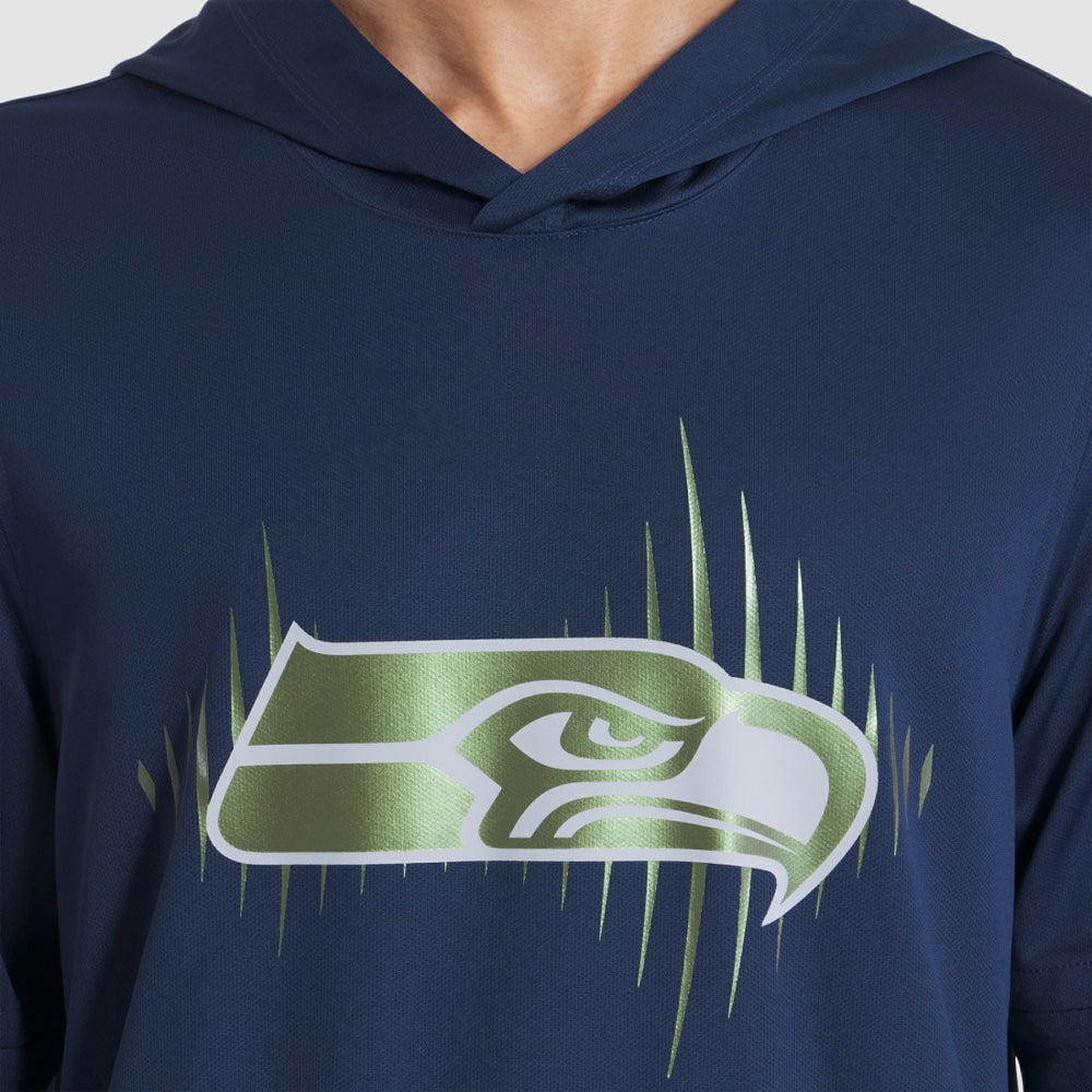 Seattle Seahawks 2025 Rivalries Collection Sideline Dri-FIT Long Sleeve Hoodie T-Shirt - College Navy on sale