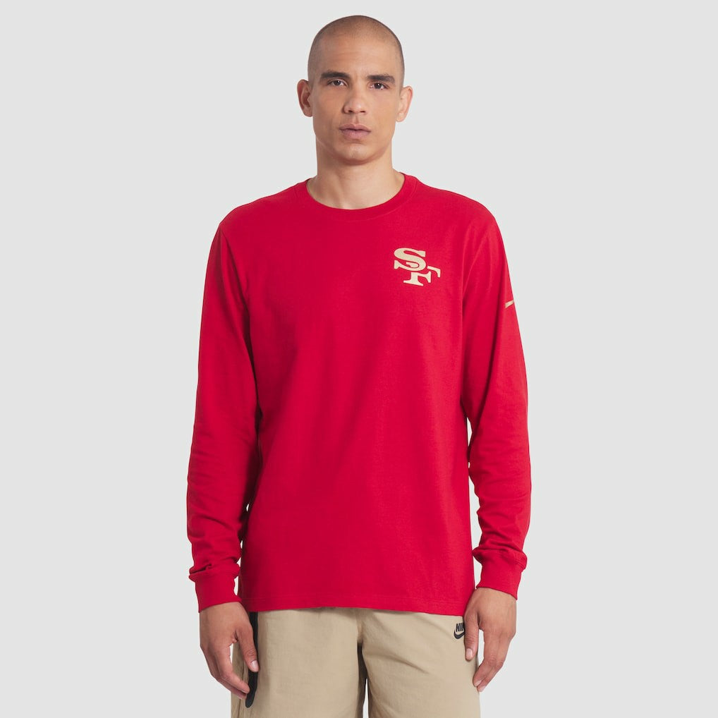 San Francisco 49ers 2025 Rivalries Collection Essential Long Sleeve T-Shirt - Scarlet on sale