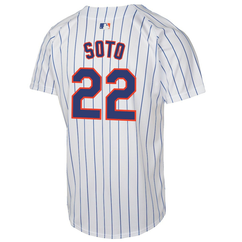 Juan Soto New York Mets Youth Home Game Player Jersey White