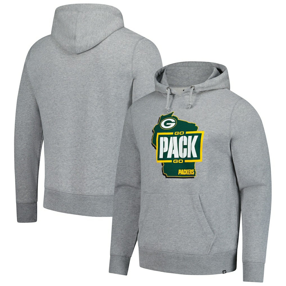 Green Bay Packers '47 Regional Headline Pullover Hoodie - Gray for sale
