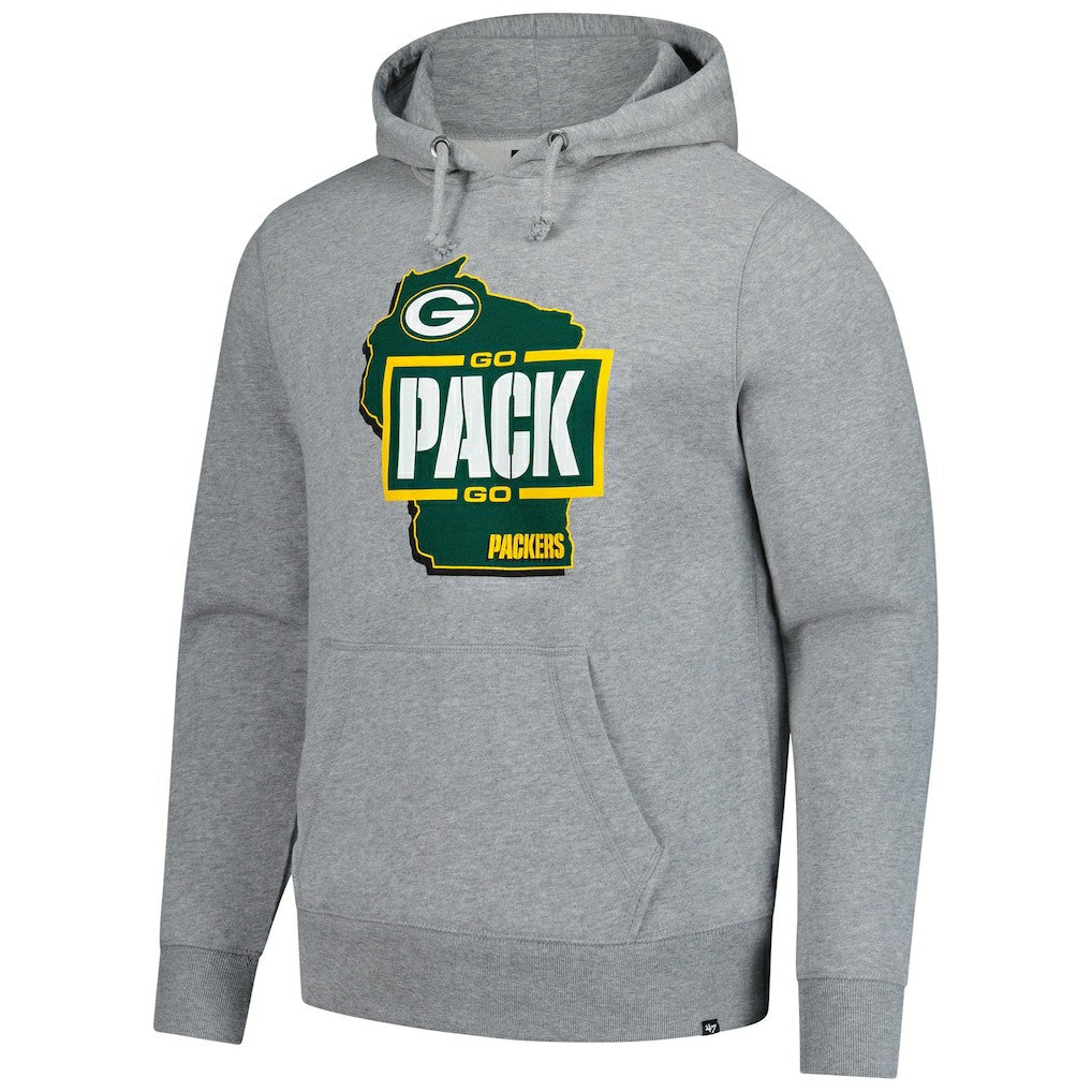 Green Bay Packers '47 Regional Headline Pullover Hoodie - Gray for sale
