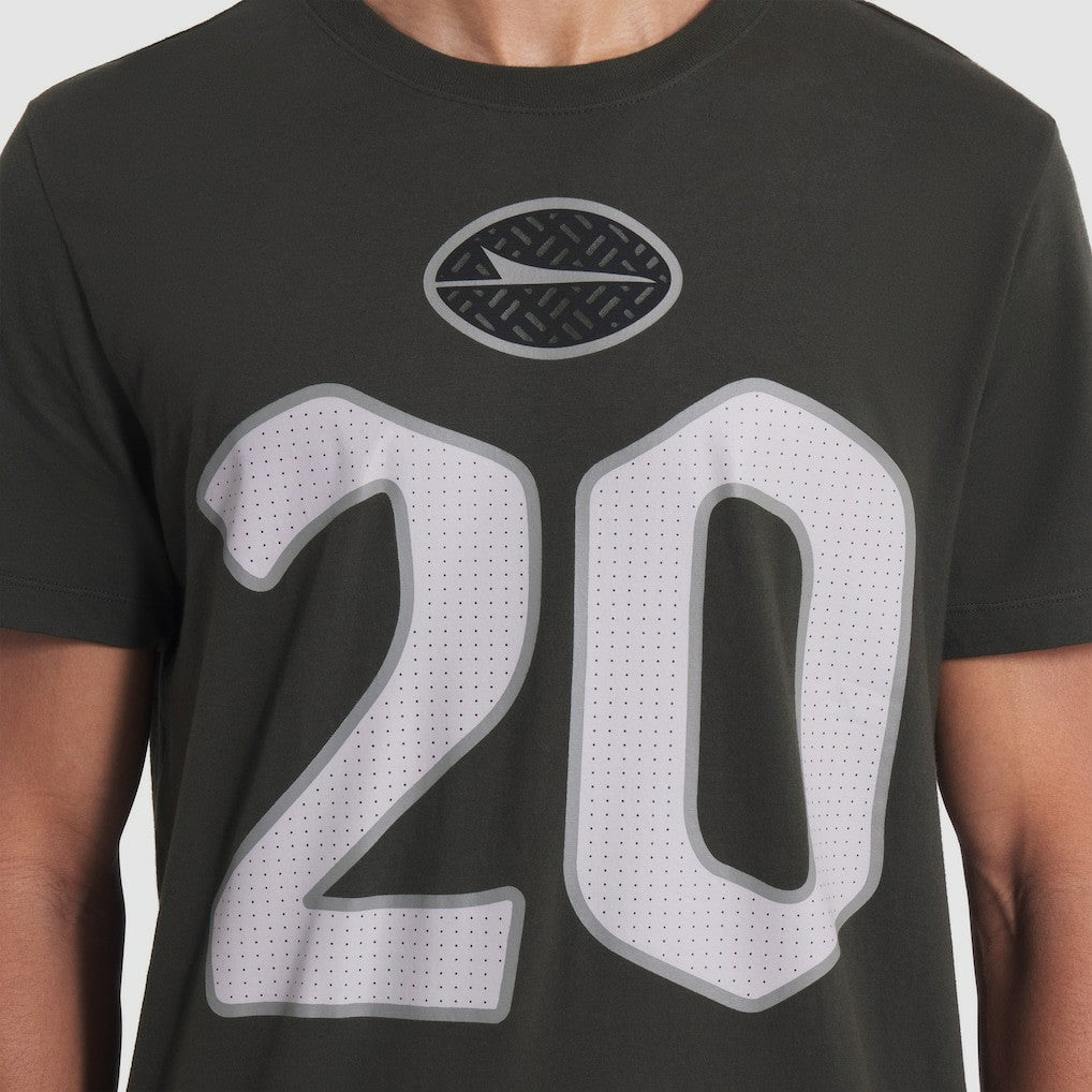 Breece Hall New York Jets 2025 Rivalries Collection Player Name & Number T-Shirt - Gotham Green sale