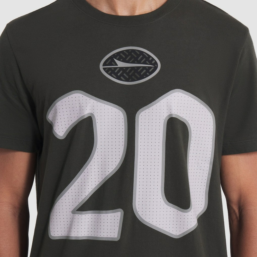 Breece Hall New York Jets 2025 Rivalries Collection Player Name & Number T-Shirt - Gotham Green sale