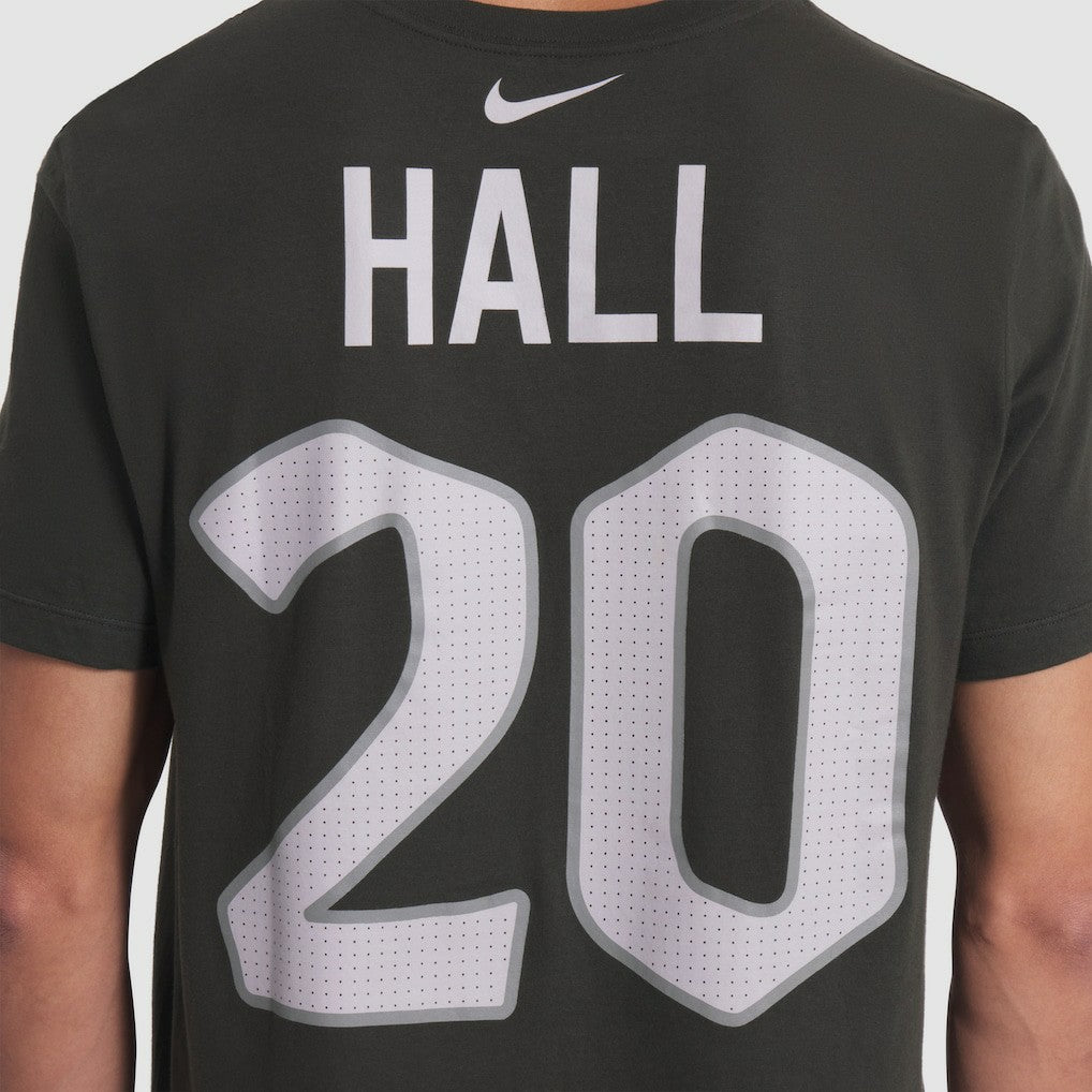 Breece Hall New York Jets 2025 Rivalries Collection Player Name & Number T-Shirt - Gotham Green sale