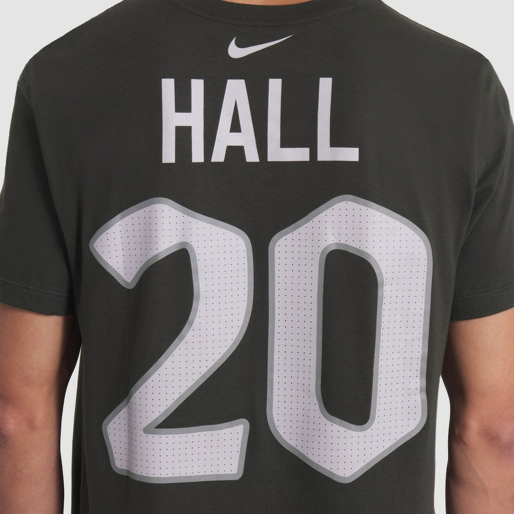 Breece Hall New York Jets 2025 Rivalries Collection Player Name & Number T-Shirt - Gotham Green sale