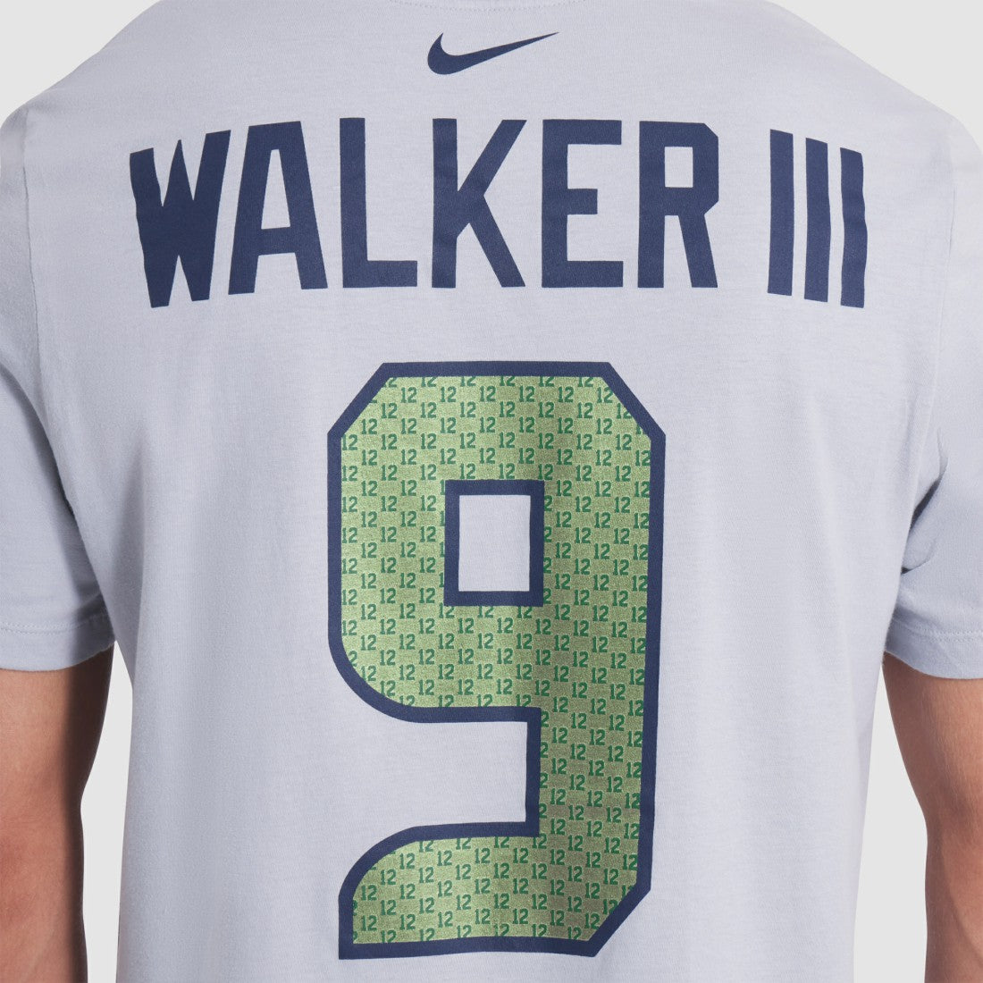 Kenneth Walker III Seattle Seahawks 2025 Rivalries Collection Player Name & Number T-Shirt - Wolf Gray for sale