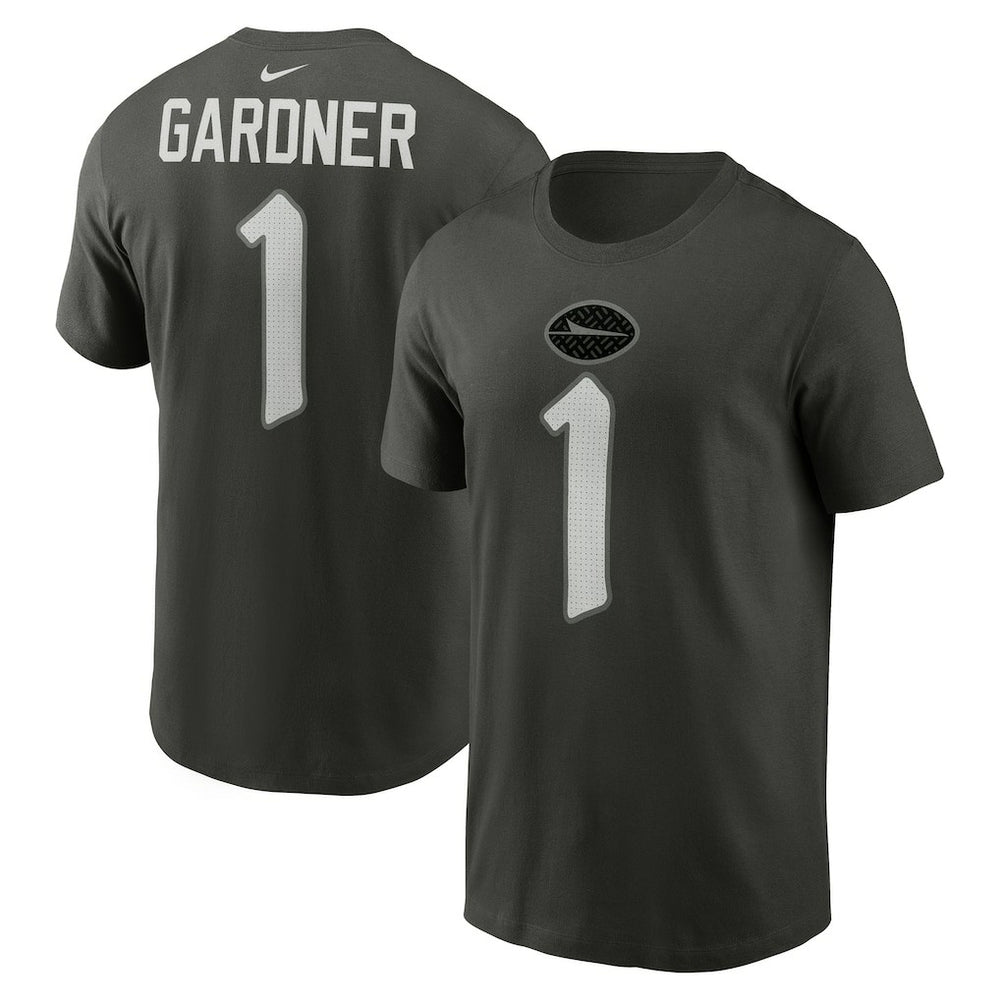 Ahmad Sauce Gardner New York Jets 2025 Rivalries Collection Player Name & Number T-Shirt - Gotham Green sale