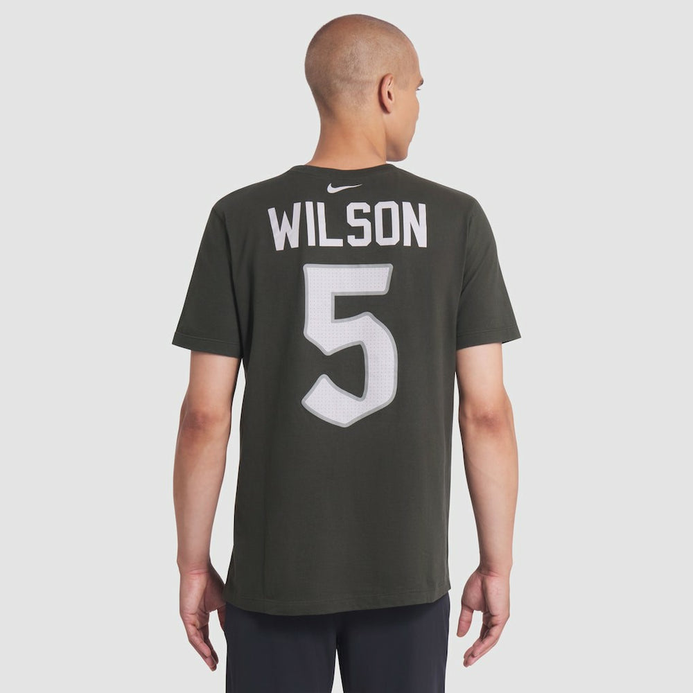 Garrett Wilson New York Jets 2025 Rivalries Collection Player Name & Number T-Shirt - Gotham Green sale