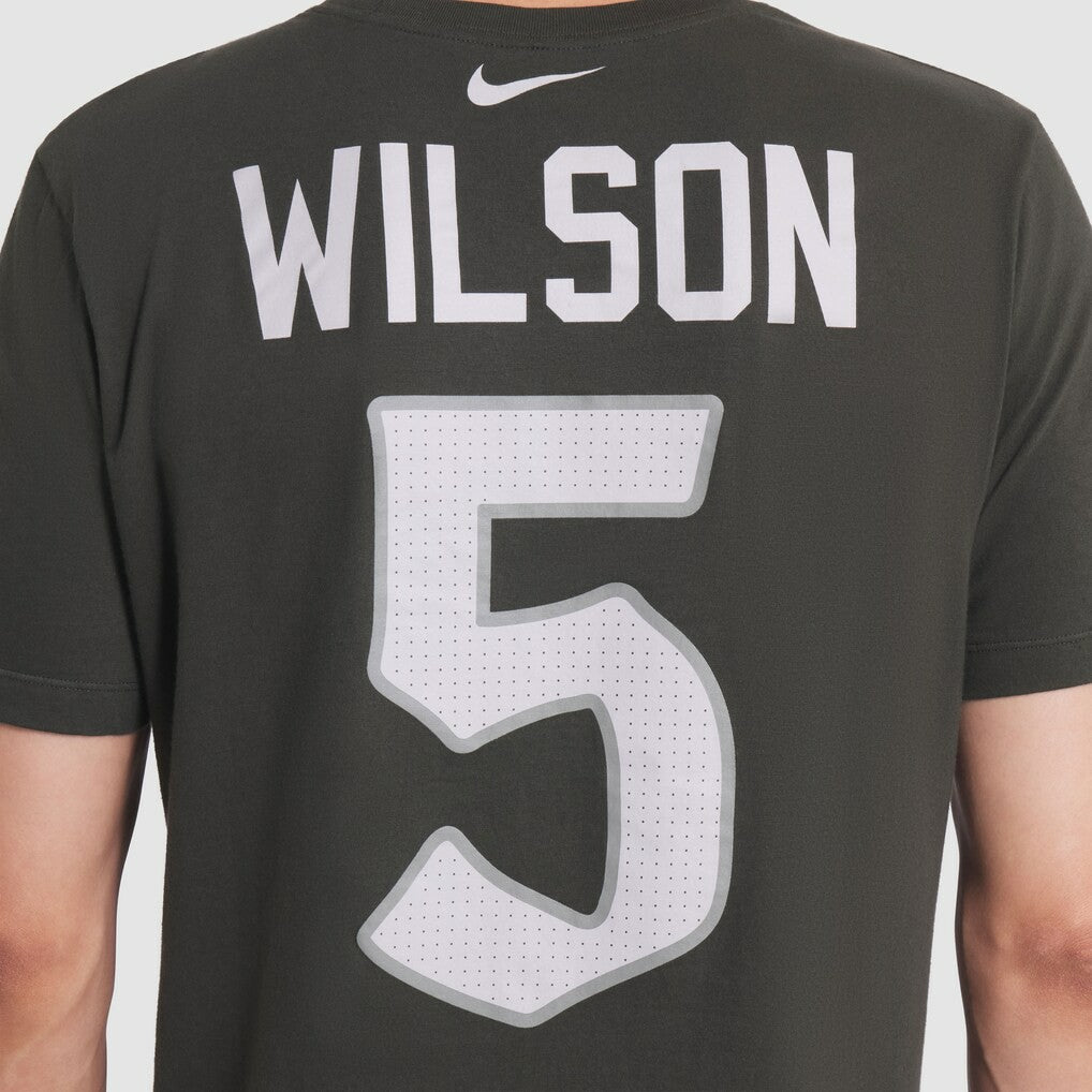 Garrett Wilson New York Jets 2025 Rivalries Collection Player Name & Number T-Shirt - Gotham Green sale