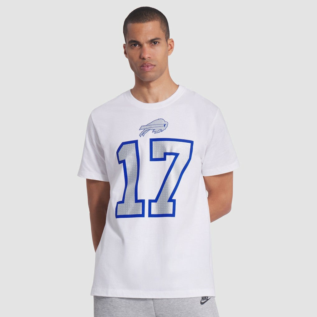 Josh Allen Buffalo Bills 2025 Rivalries Collection Player Name & Number T-Shirt - White on sale