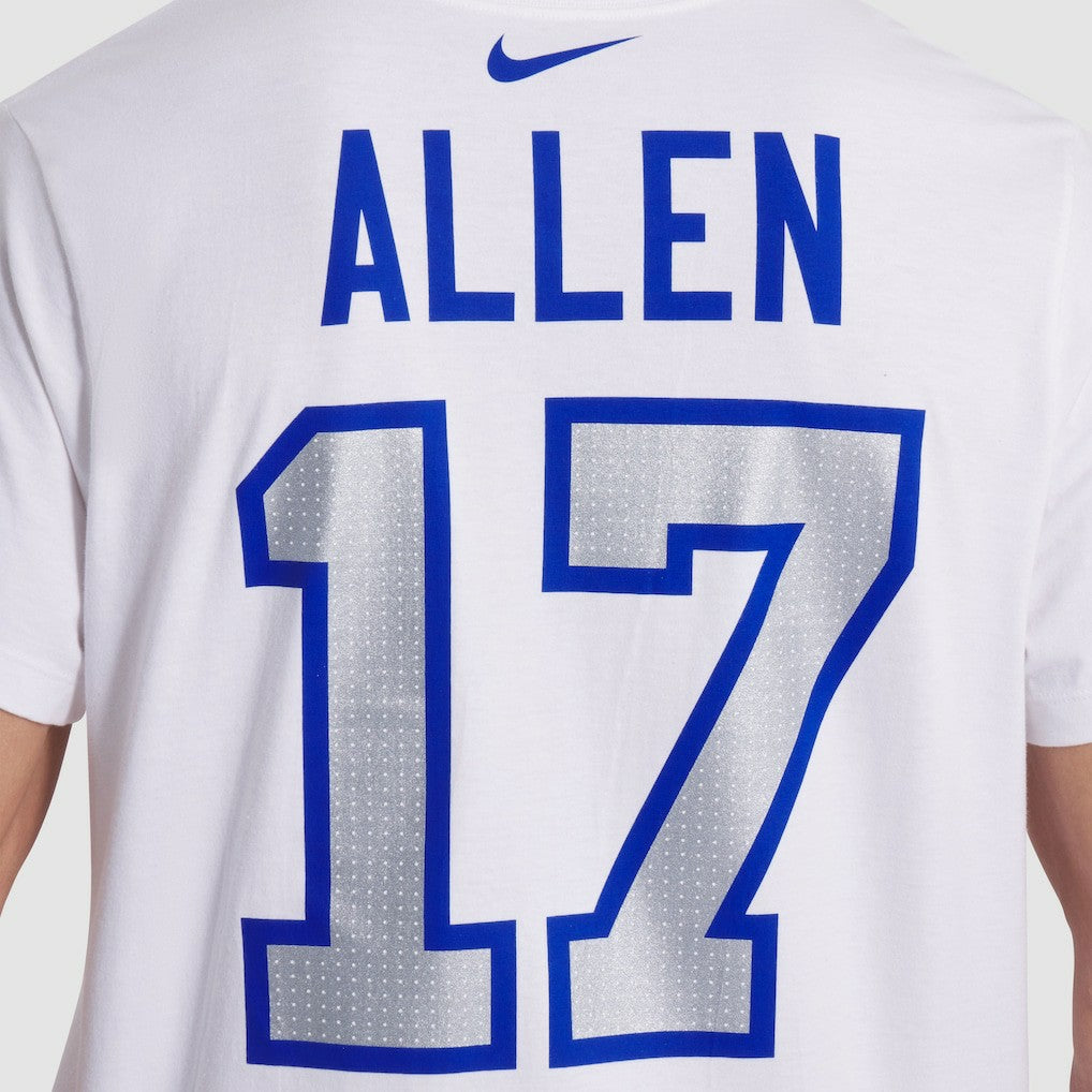 Josh Allen Buffalo Bills 2025 Rivalries Collection Player Name & Number T-Shirt - White on sale
