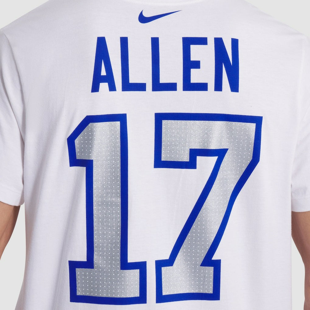 Josh Allen Buffalo Bills 2025 Rivalries Collection Player Name & Number T-Shirt - White on sale