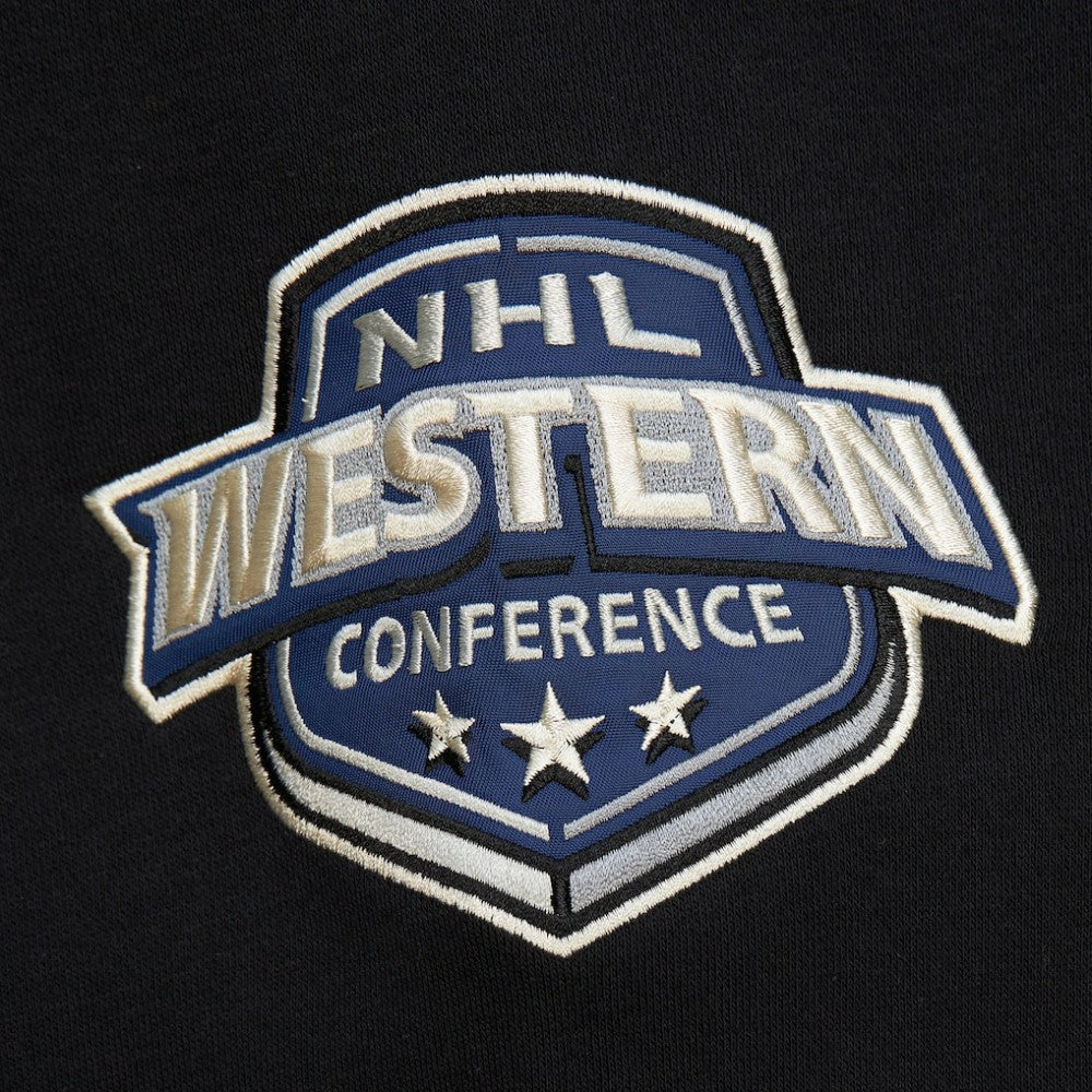 Vegas Golden Knights Mitchell & Ness Women's Heritage Lace-Up Pullover Sweatshirt - Black Sweatshirts