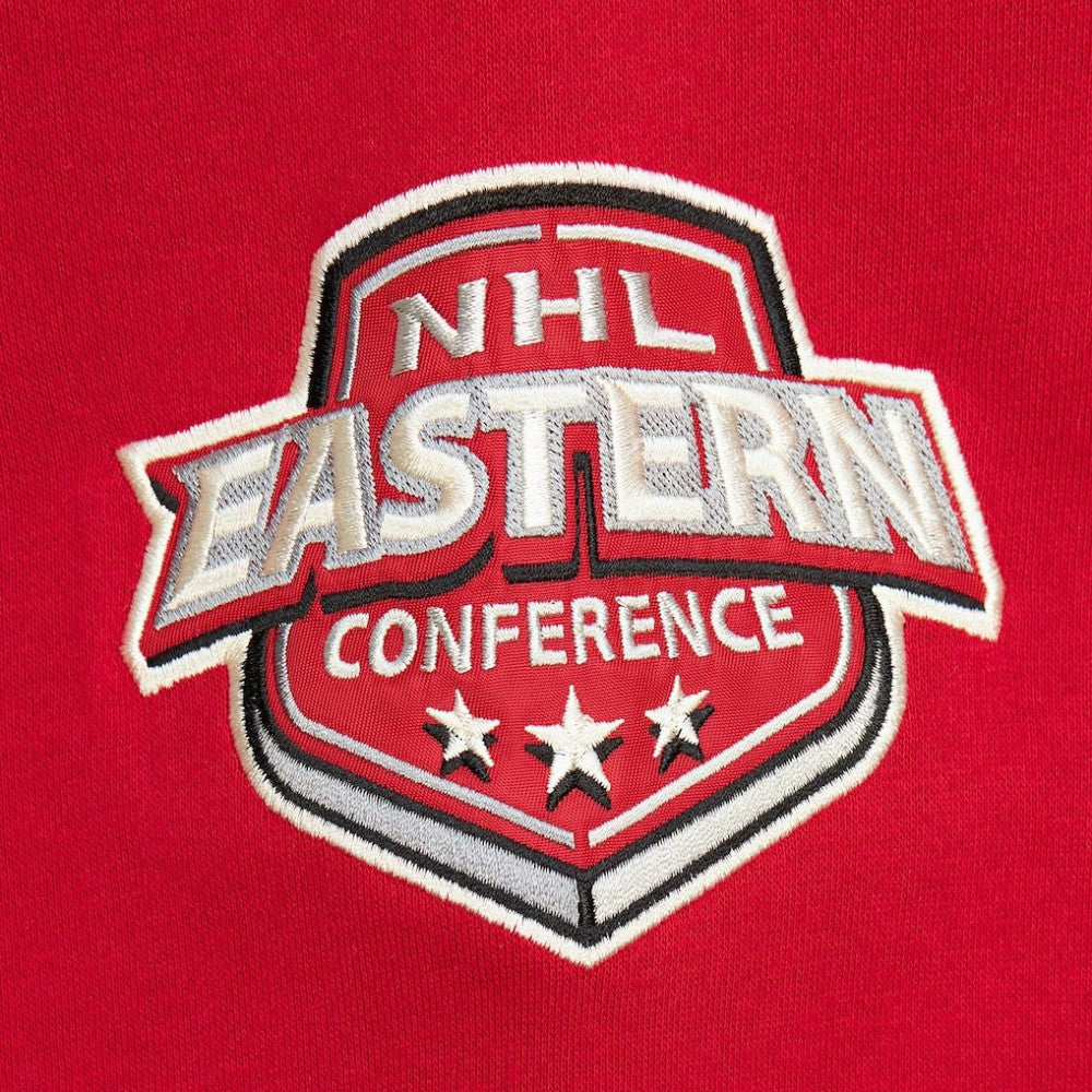 Detroit Red Wings Mitchell & Ness Women's Heritage Lace-Up Pullover Sweatshirt - Red Sweatshirts