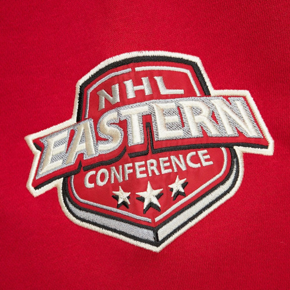 New Jersey Devils Mitchell & Ness Women's Heritage Lace-Up Pullover Sweatshirt - Red Sweatshirts