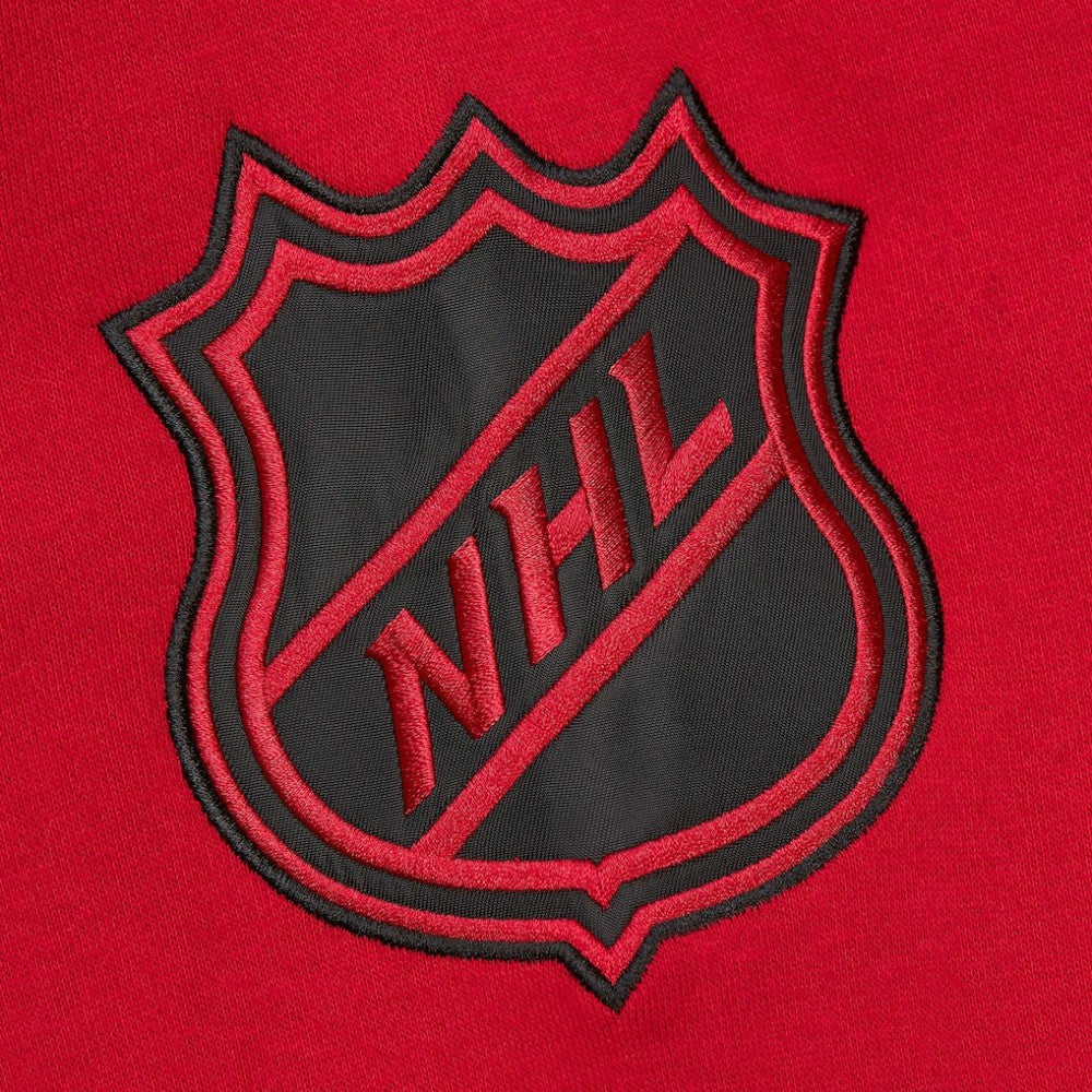 New Jersey Devils Mitchell & Ness Women's Heritage Lace-Up Pullover Sweatshirt - Red Sweatshirts