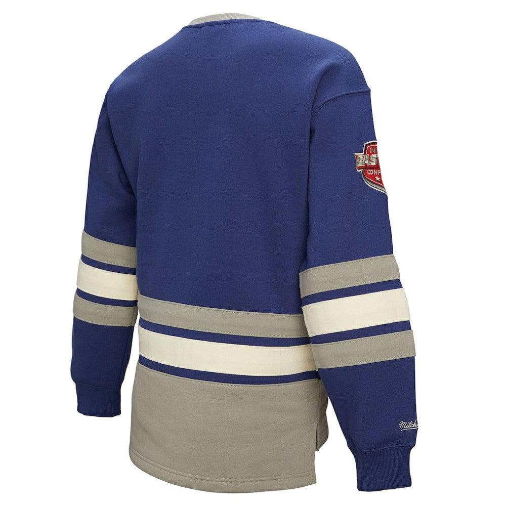 Tampa Bay Lightning Mitchell & Ness Women's Heritage Lace-Up Pullover Sweatshirt - Blue Sweatshirts