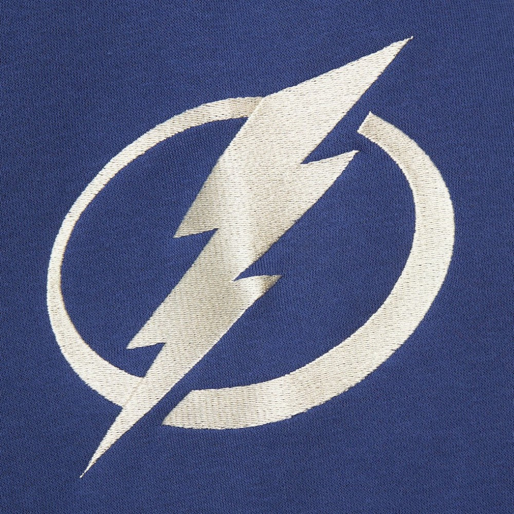 Tampa Bay Lightning Mitchell & Ness Women's Heritage Lace-Up Pullover Sweatshirt - Blue Sweatshirts