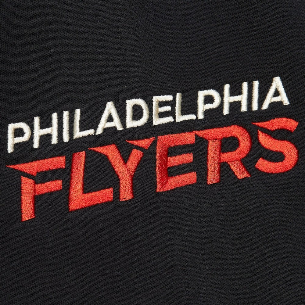 Philadelphia Flyers Mitchell & Ness Women's Heritage Lace-Up Pullover Sweatshirt - Black Sweatshirts