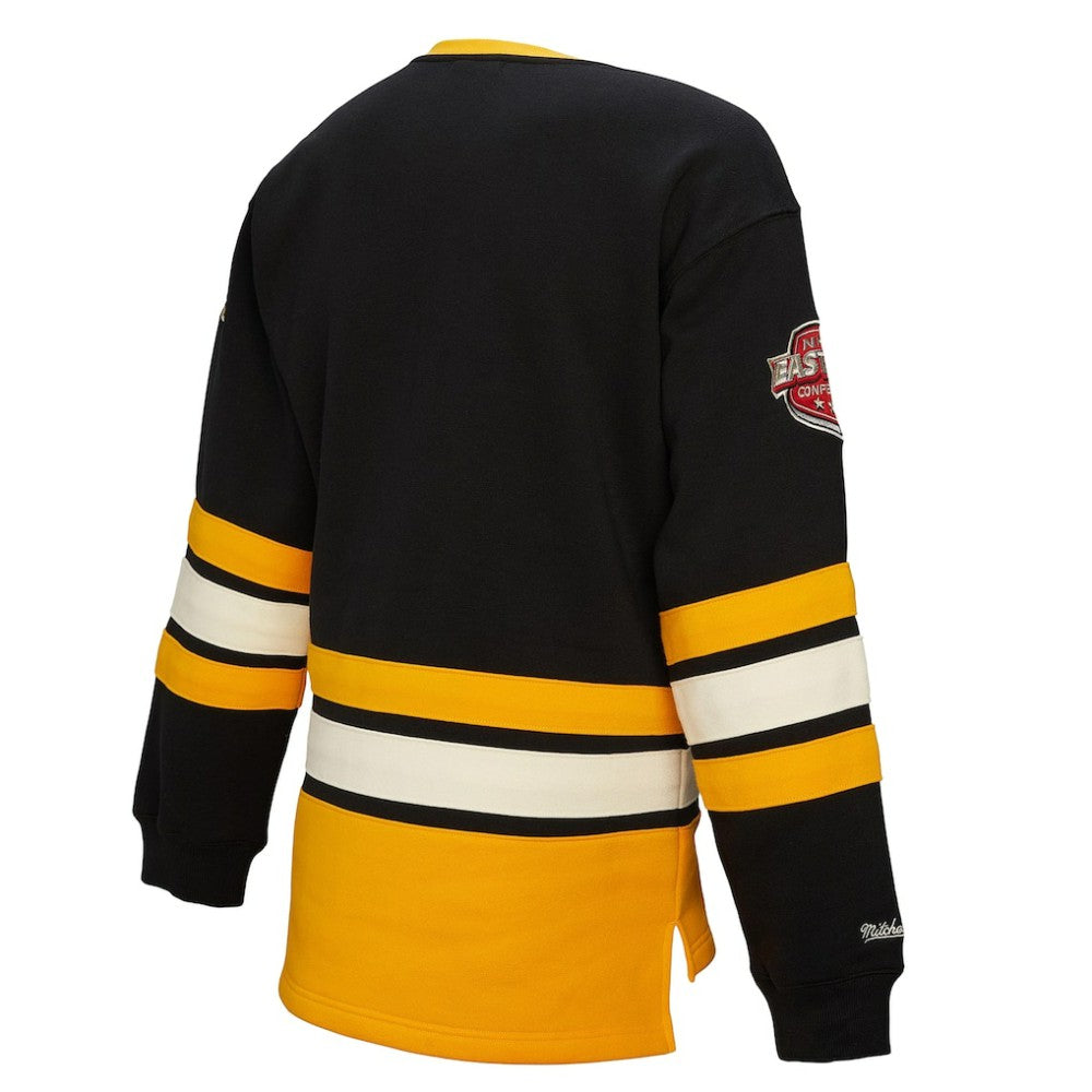 Pittsburgh Penguins Mitchell & Ness Women's Heritage Lace-Up Pullover Sweatshirt - Black Sweatshirts