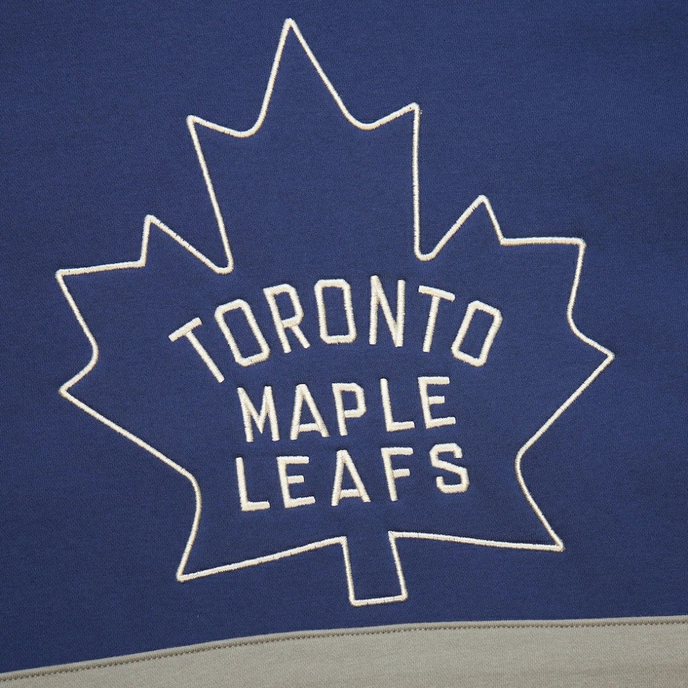 Toronto Maple Leafs Mitchell & Ness Women's Heritage Lace-Up Pullover Sweatshirt - Blue Sweatshirts