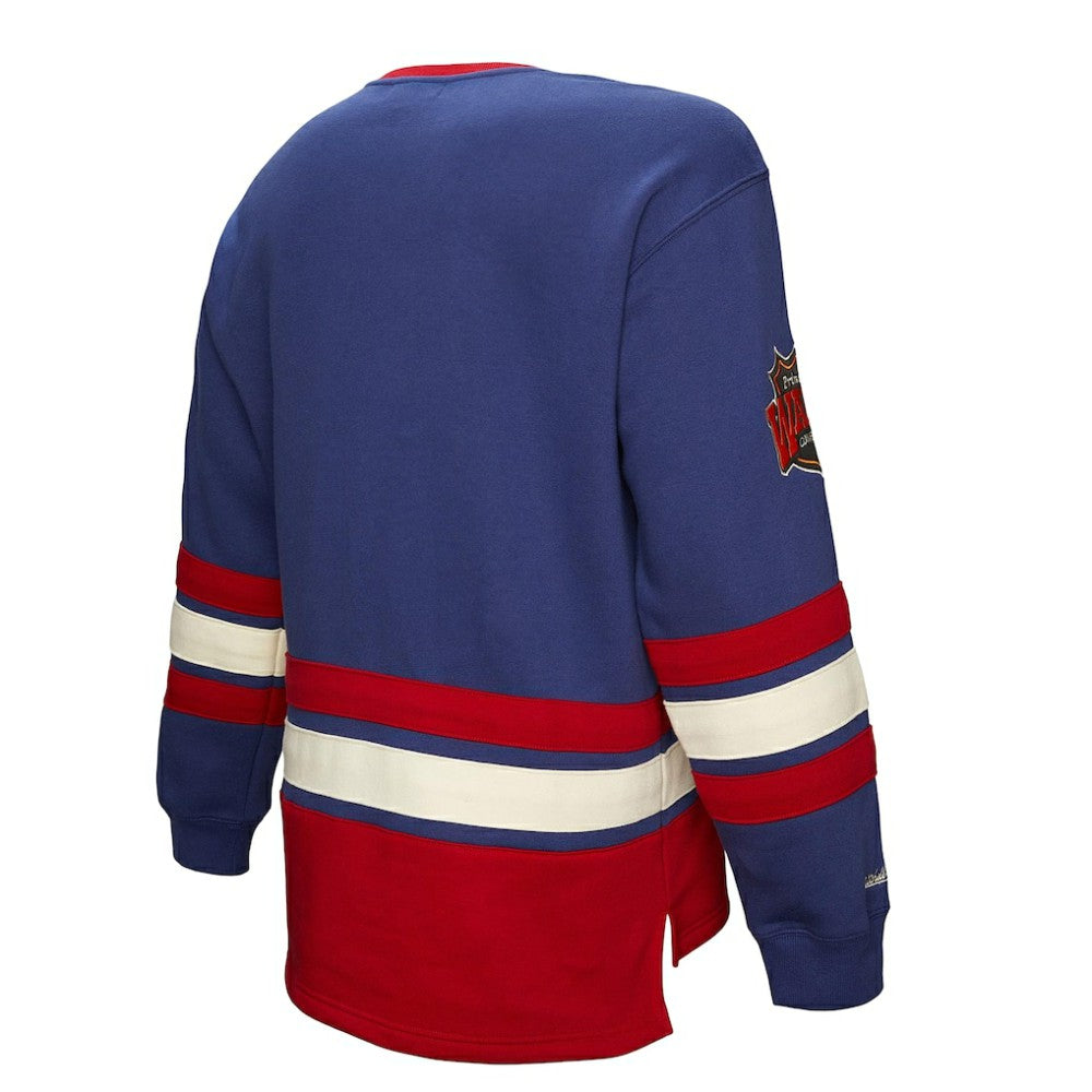 New York Rangers Heritage Lace-Up Pullover Sweatshirt - Royal Sweatshirts