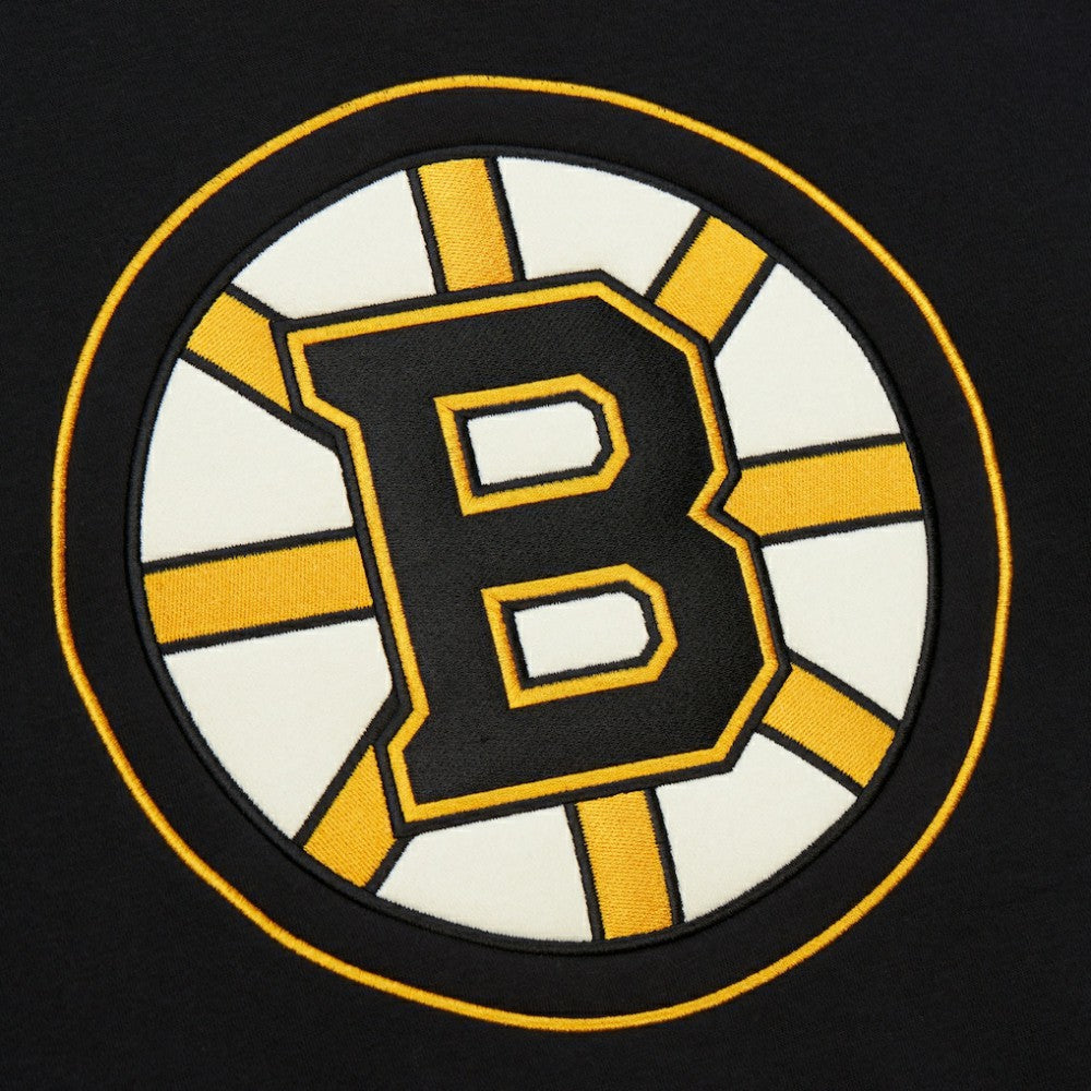 Boston Bruins Heritage Lace-Up Pullover Sweatshirt - Black Sweatshirts