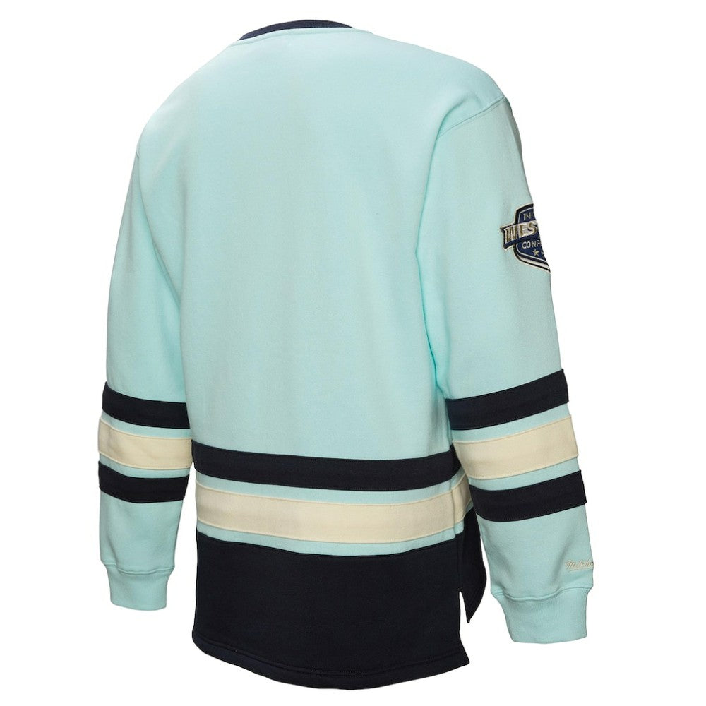 Seattle Kraken Heritage Lace-Up Pullover Sweatshirt - Light Blue Sweatshirts
