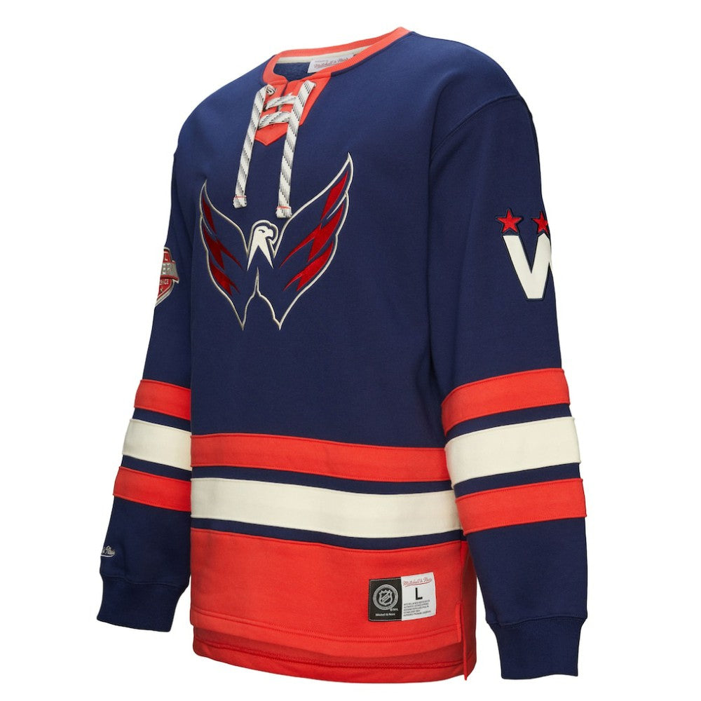 Washington Capitals Heritage Lace-Up Pullover Sweatshirt - Navy Sweatshirts