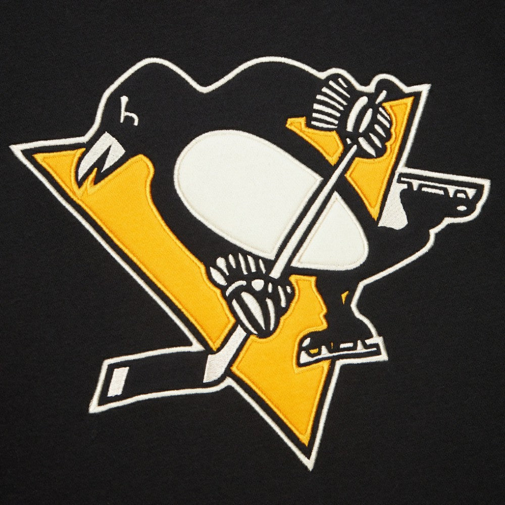 Pittsburgh Penguins Heritage Lace-Up Pullover Sweatshirt - Black Sweatshirts