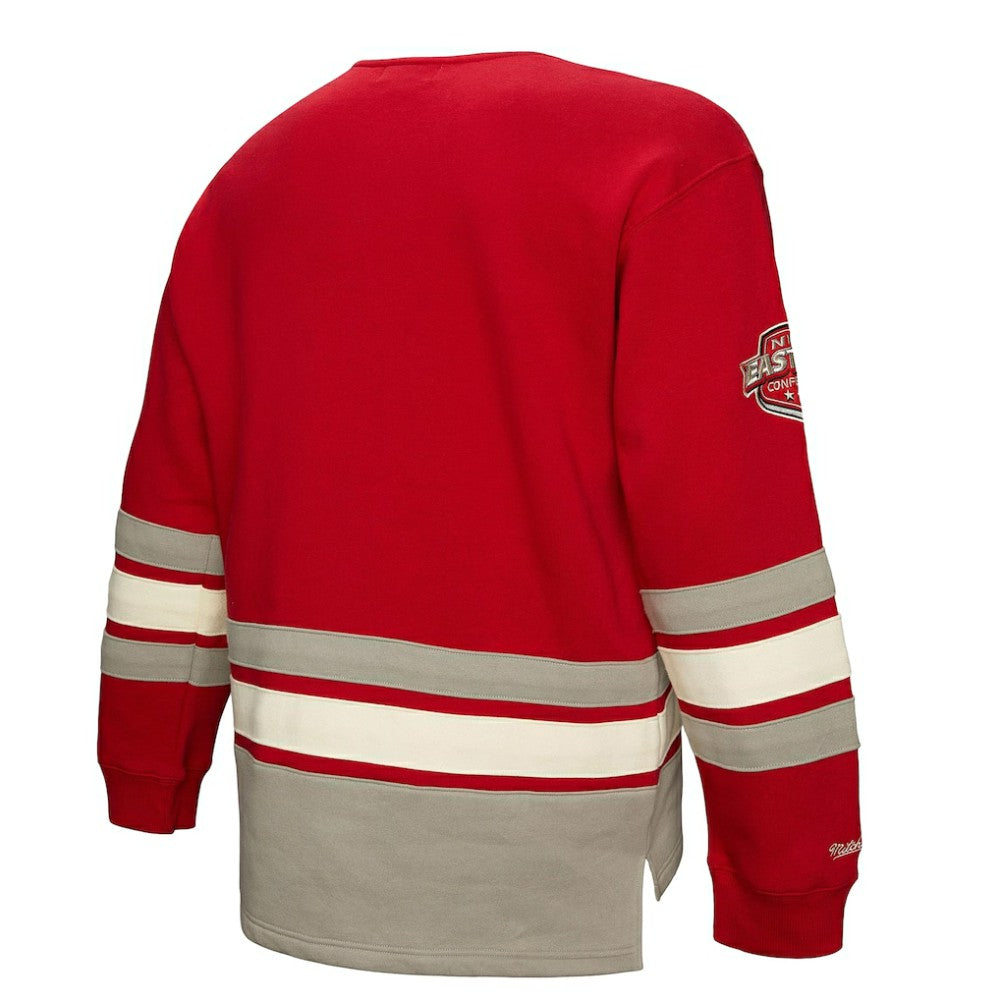 Detroit Red Wings Heritage Lace-Up Pullover Sweatshirt - Red Sweatshirts